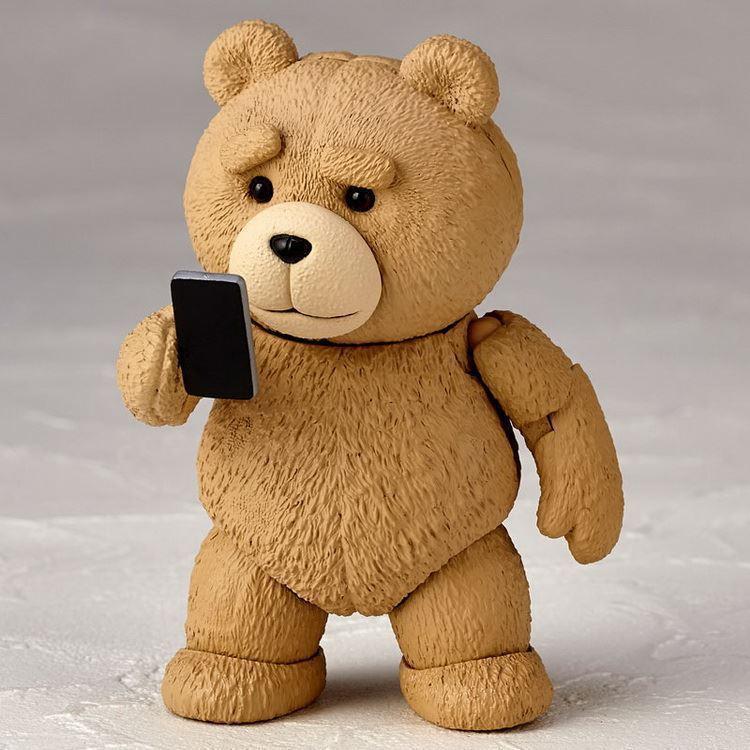 Ted 2 Figure Bjd Ted Teddy Bear Action Figure Revoltech No.006 Teddy Brick Figure Gk Movie Model Toy Gift
