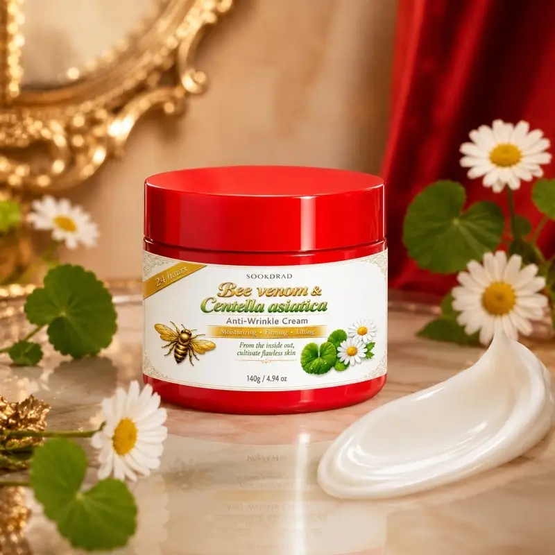 Bee Venom Centella Anti-Wrinkle Cream, 24h Moisturizing, Firming, Lifting, 140g