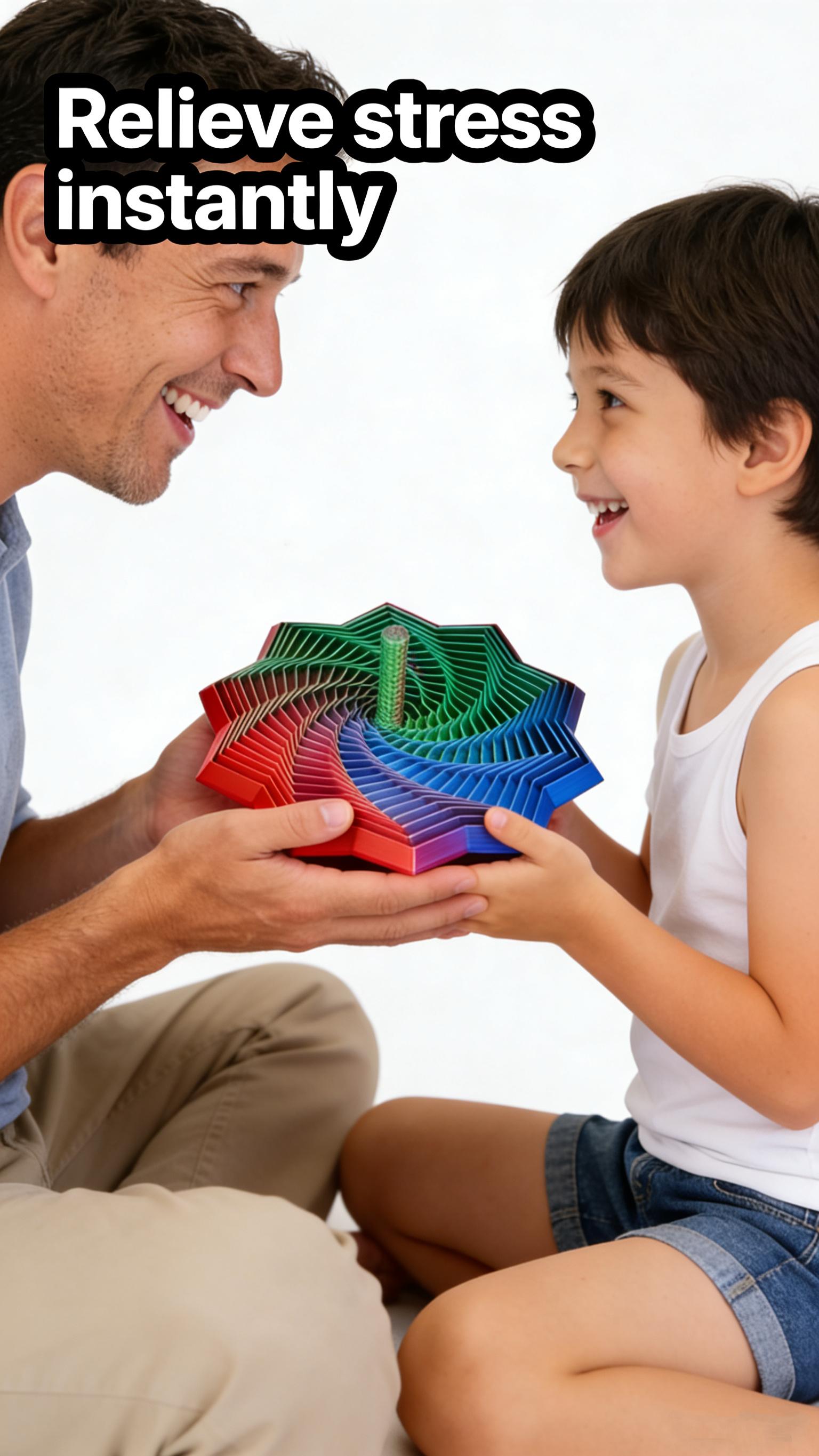 3D Printed Expanded Sensory Fidget Star, New Stress Relief Sensory ...