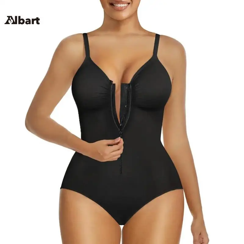 Shapewear for Women Tummy Control Bodysuits Zip-Up Comfort Shapewear Breathable Suitable for Everyday Wear