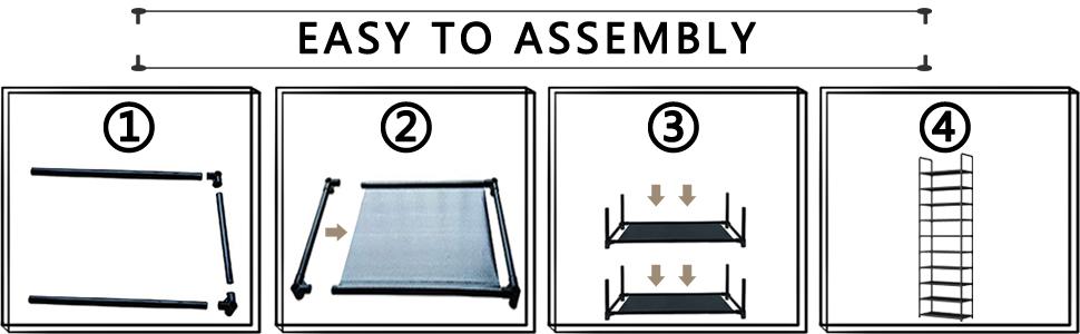 Shoe Rack Organizer 10 Tier Space Saving Shoe Shelf Storage Sturdy Metal Shoe Tower for Closet Entryway Bedroom, Black Footwear Organization Shoe Rack Organizer 10 Tier Space Saving Shoe Shelf Storage Sturdy Metal Shoe Tower for Closet Entryway Bedroom, Black Footwear Organization