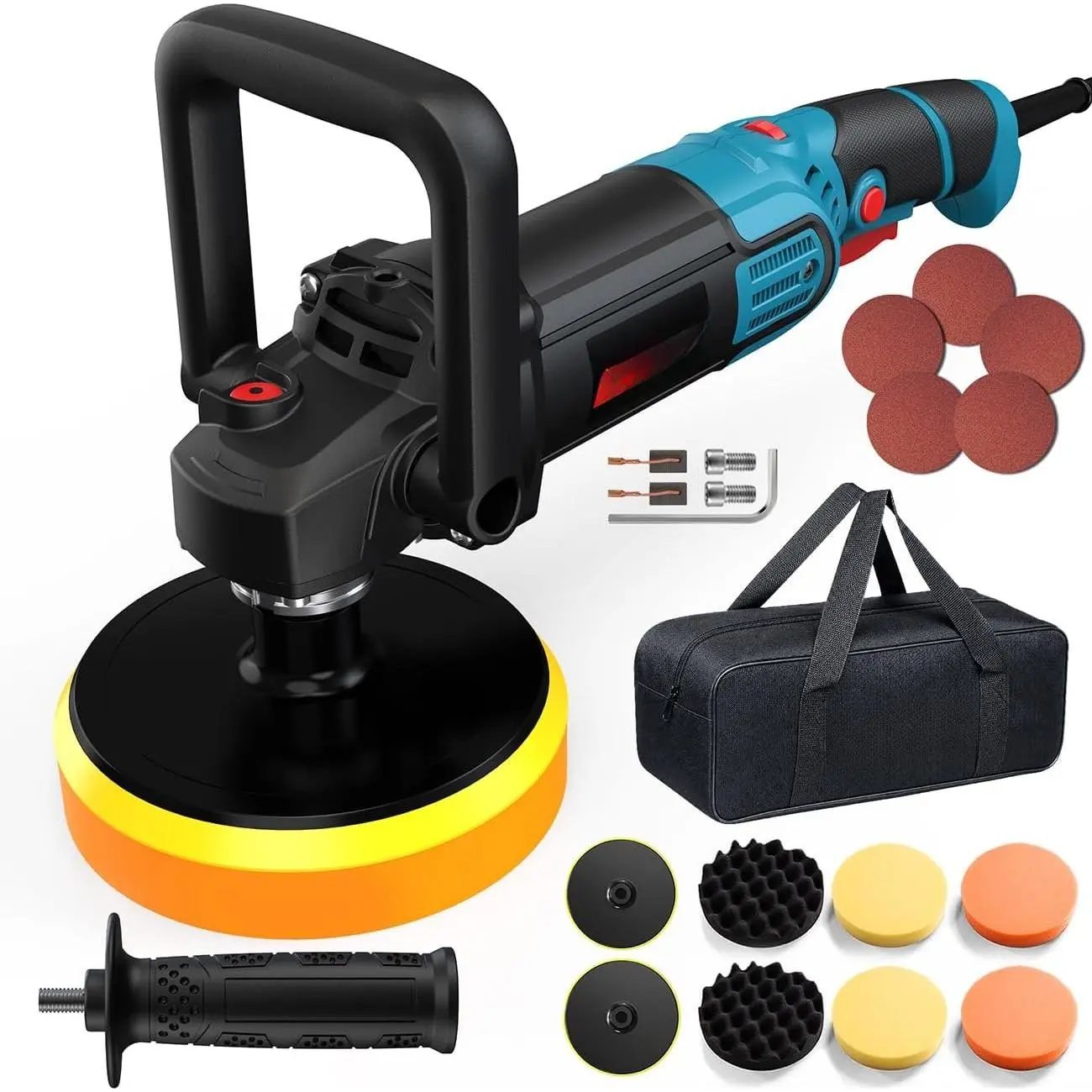 1700W Rotary Buffer Polisher Waxer, 1700W Model for Buffering/Waxing Cars/Motorcycles Paint Care