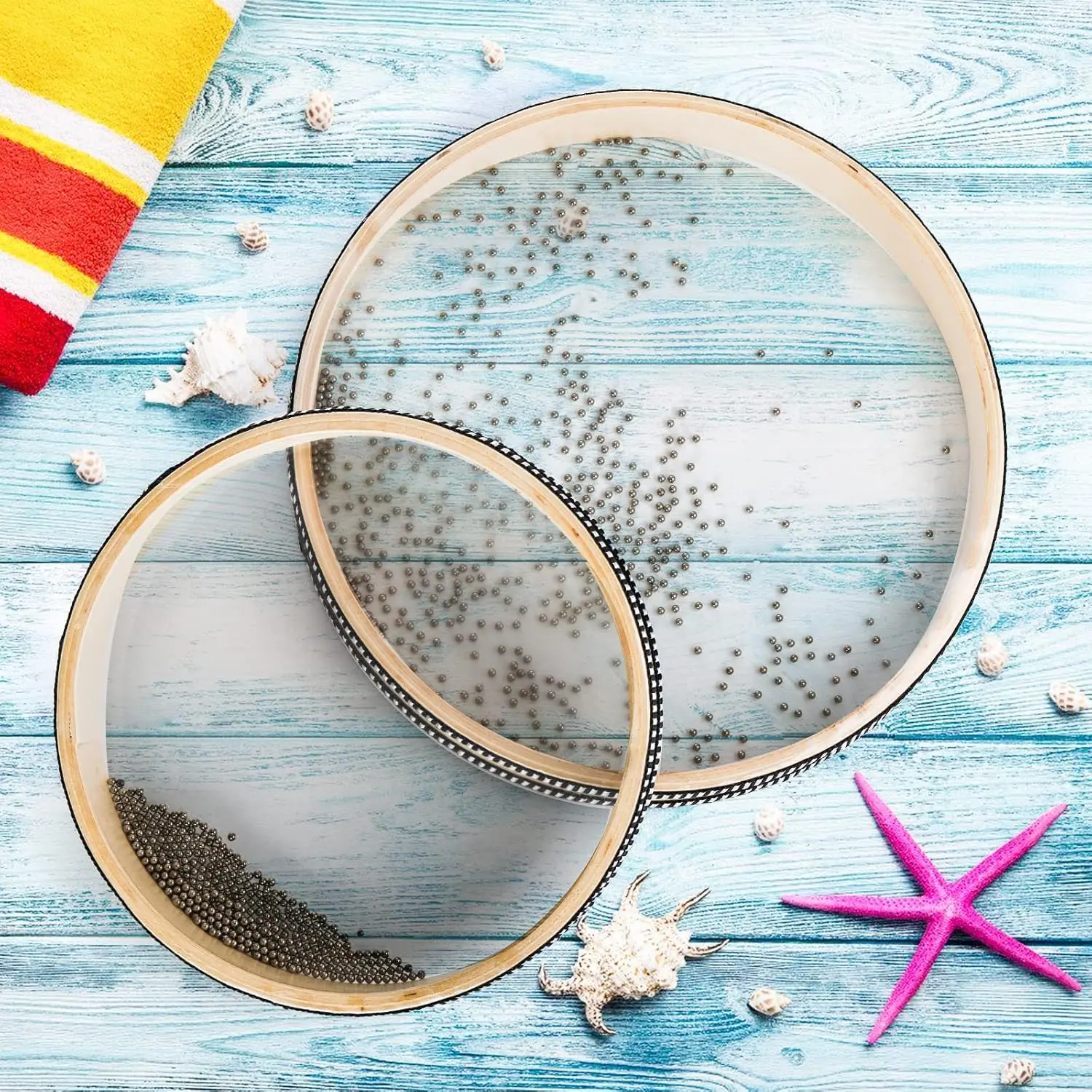 Ocean Drum - Wave Drum, Natural Sound Musical Instrument, Relaxation, Meditation, Mindfulness, Yoga, Music Therapy Tool