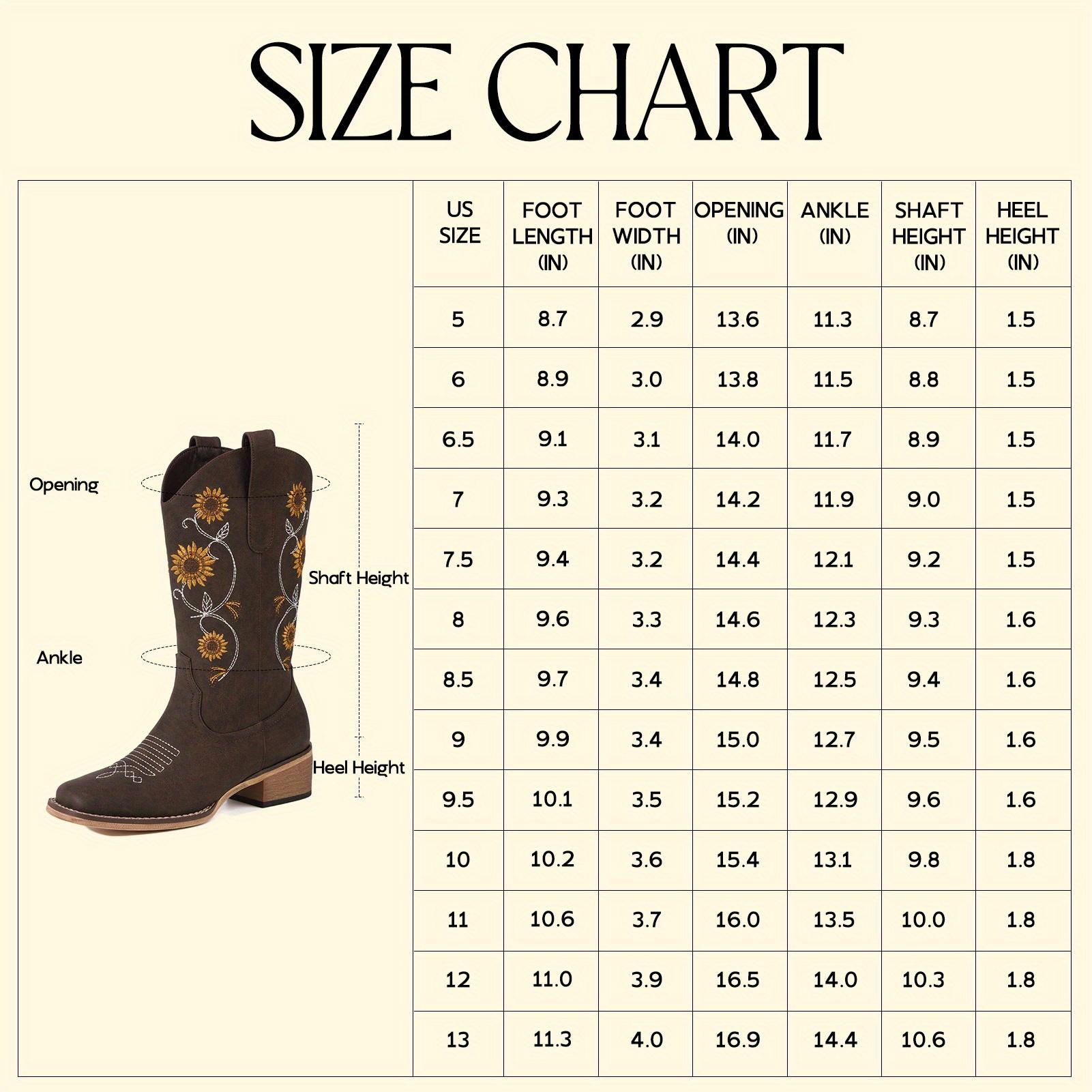 Women's Mid-Calf Western Cowboy Boots with Sunflower Embroidery, Square Toe Pull-On Design, Brown Faux Cover Retro Country Style Boots for Concerts, Idyllic Outings & Casual Wear, Outdoor Adventure Boots |         Retro Cowboy Boots |         Rubber Sole