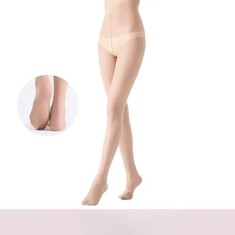 Women's High-Waist Stretchy Glossy Oil Silk Stockings - Smooth Fabric Rip-Resistant Durable Spandex Legwear, Casual Soft Elastic Pantyhose for Daily Dressy Wear, Spring-Summer Sports Use