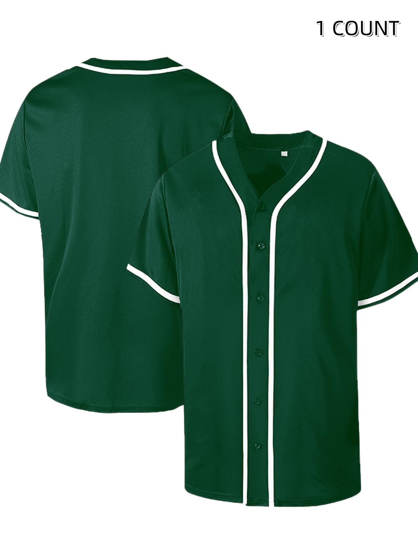 Baseball Jersey for Men and Women, Baseball Shirts for Button up Shirt,Hipster Hip Hop Sports Uniforms, Sports Top