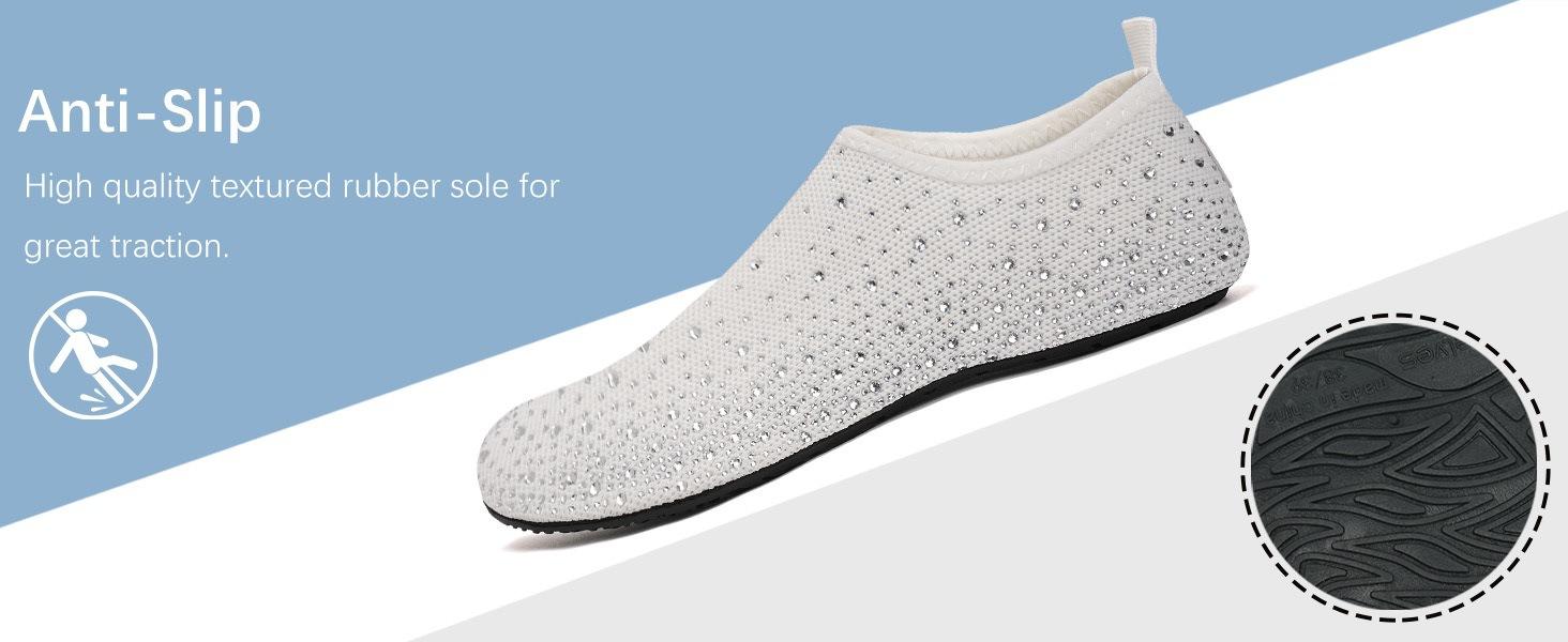 Mesler Water Shoes for Men Women Barefoot Quick-Dry Aqua Sock Outdoor Athletic Sport Shoes Kayaking Boating Hiking Surfing Walking#SpringStatements Greenish