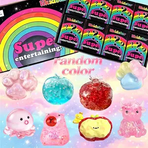 Stress Relief Gummy Toy, Creative Slow-Return Soft Gummy, Party Gift Set, Anxiety Relief Squeeze Toy, Perfect Classroom Reward, Holiday Birthday Gift