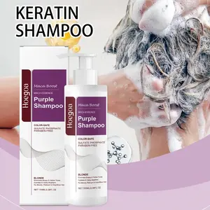 Purple Shampoo Nourishing Deep Cleansing Keratin Maca Extract For Dry Damaged Color Treated Hair Repair Moisturizing 100ml
