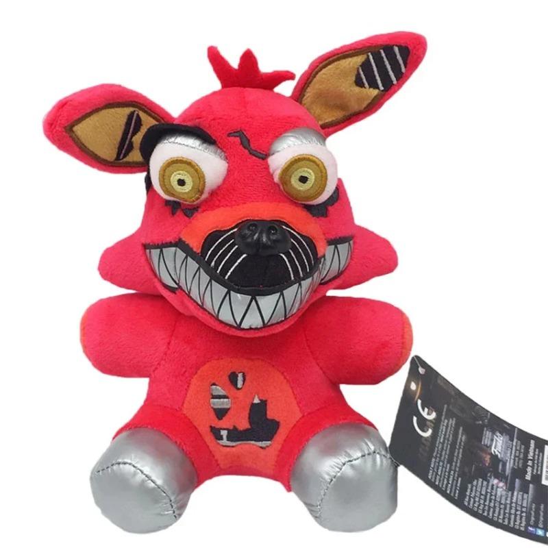 Cute FNAF Plush Dolls 18cm Freddy Bonnie Foxy Cartoon Stuffed Toys Children Birthday Gift
