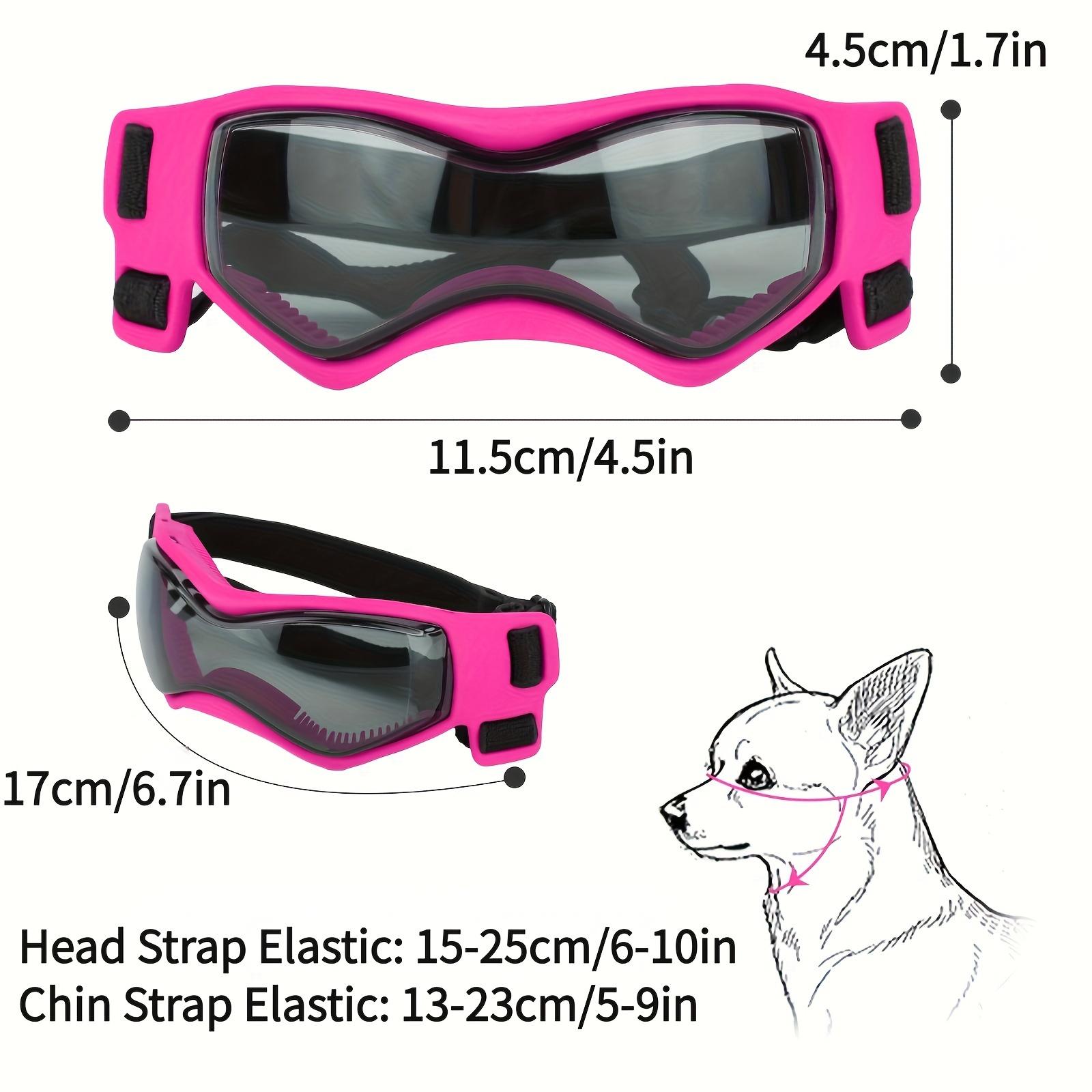 3 Sets of Pink Pet Helmets with Glasses - Windproof And Uv-Protective - Dog Goggles - Puppy Safety Sports Helmet
