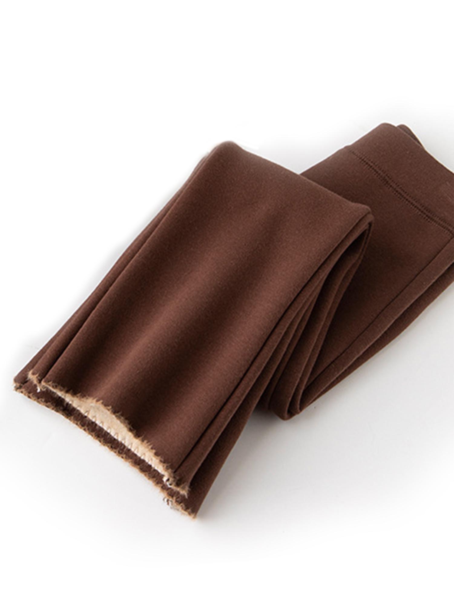 Girls' Fleece-Lined Thickened Flared Pants - Korean-Style Slim-Fit Winter Warmth with Elastic Waist & Flared Leg, Soft Fleece Lining, Loose Fit Casual Pants for Fall/Winter, Solid (Candy-Colored Options Available) - Everyday & Special Occasion Outfi