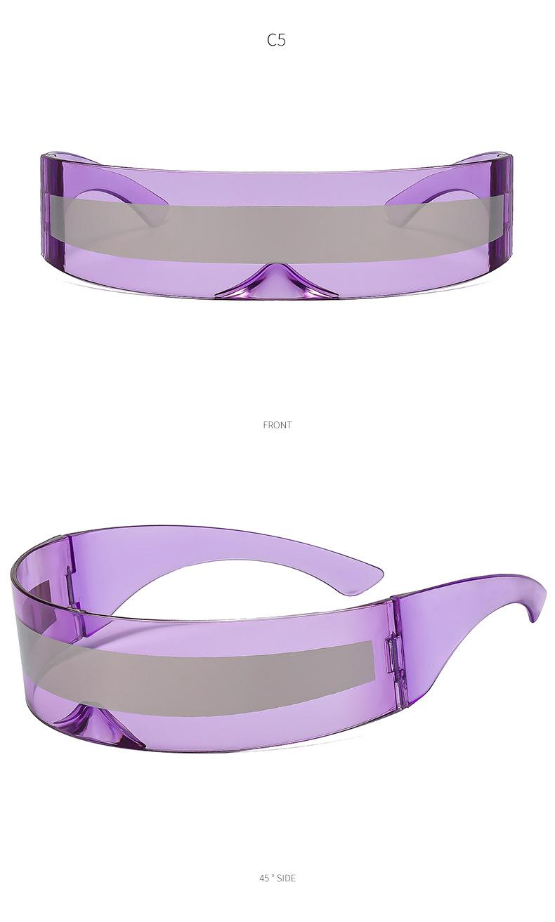 Futuristic One-Eyed Giant Cyber-Mask Sunglasses for Men and Women in Punk Style