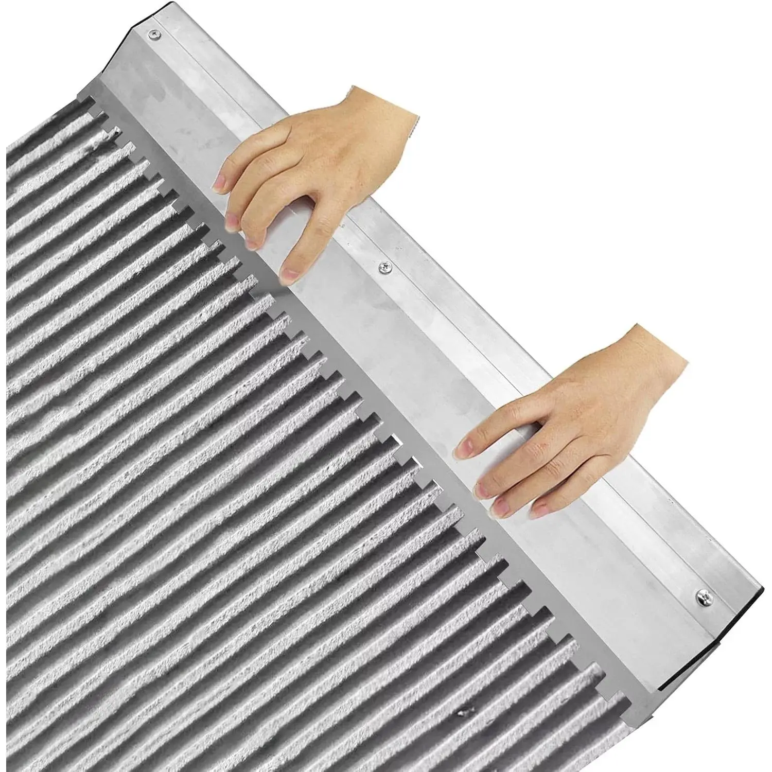 2 Pack 24 Inch Large Tile Trowel, Tile, 2/5"x2/5" Square| Stainless Masonry Trowel for Large Tiles Flooring & Tiling Masonry Hand Trowel
