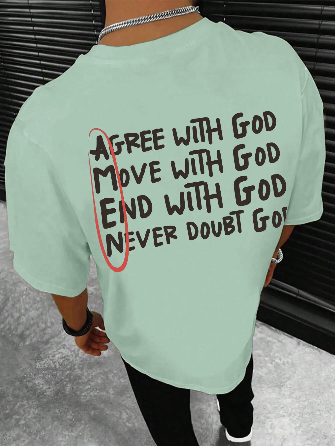 Men's Regular Fit Slogan Print Round Neck Sleep Tops, Casual Comfy Short Sleeve Tee for Daily Home Wear, Men Sleepwear for All Seasons