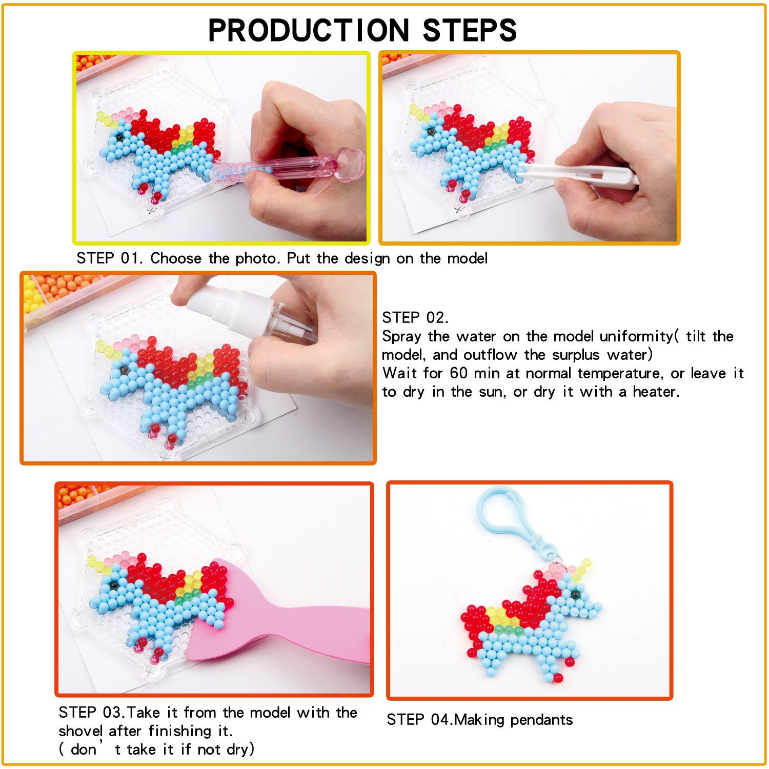 With CE Puzzle Luminous Luminous Puzzle 5mm Puzzle Set Handmade DIY Water-soluble Puzzle Toys