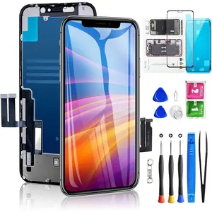for iPhone 11 Screen Replacement 6.1 Inch, 3D Touch LCD Digitizer Replacement for A2111, A2223, A2221, with Repair Tools Kit+Magnetic Screw Mats+Screen Protector+Waterproof Frame Adhesive