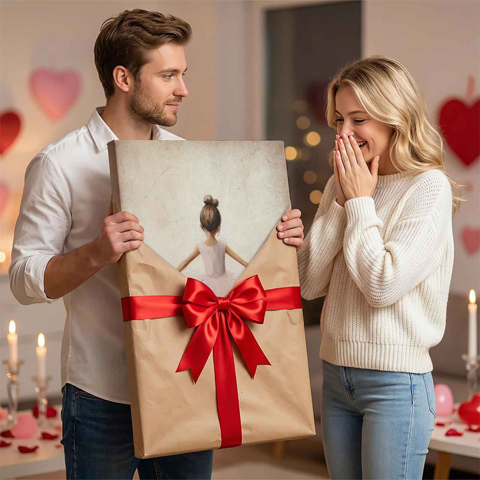 Vintage Little Ballerina in Pink Tutu Oil Painting Canvas Wall Art, Cute Ballet Dancer Print, Aesthetic Nursery/Girls Room Decor, Elegant Dance Studio Poster, Unique Gift for Ballerina Lovers