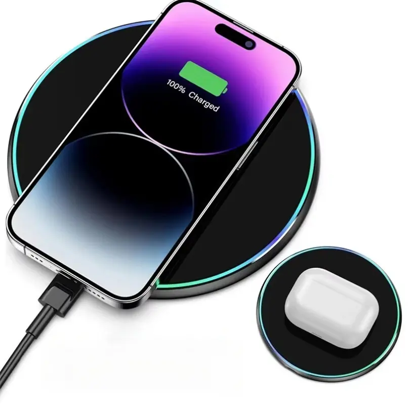 15W wireless charger, suitable for various mobile phones that support wireless charging Fast iPhone iPad Kit