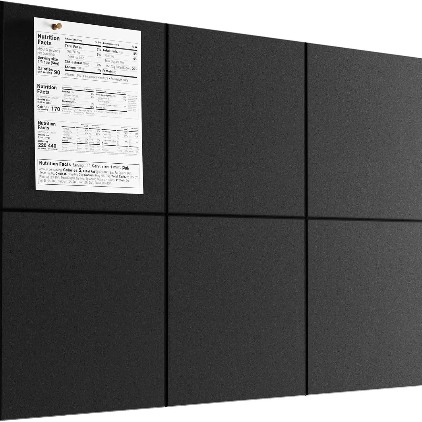 6pcs Square Felt Notice Board Set, Wall Display Planner Board for Home Office, School Vision Board, Photo Board, Pin Board, Design Decor, Home Decoration
