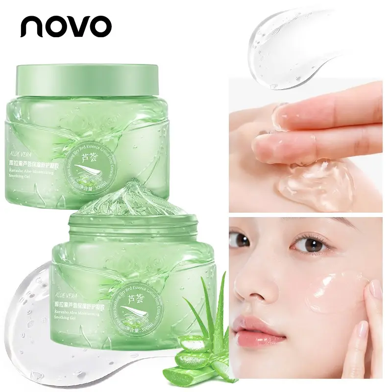 Aloe Moisturizing Gel, Deeply Hydrating And Nourishing With Niacinamide & Plant Squalane, Durable Moisturizing Hydrating Soothing, Non-Sticky, Fast Absorbing For Face, Skin, Body&Hair, Aloe Face Moisturizer, Perfect Gift For Skin Care Lover