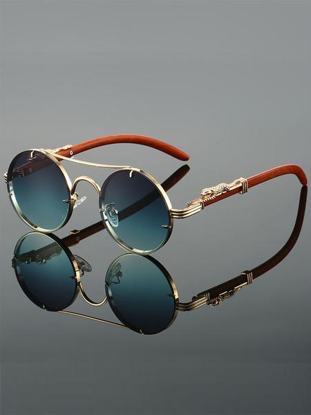 Stylish Summer Round Frame Sunglasses, Lightweight Durable Travel Accessory for Sun Protection, Perfect for Outdoor Activities and Fashion Statement Light Protection Glasses for Women Women's Clear