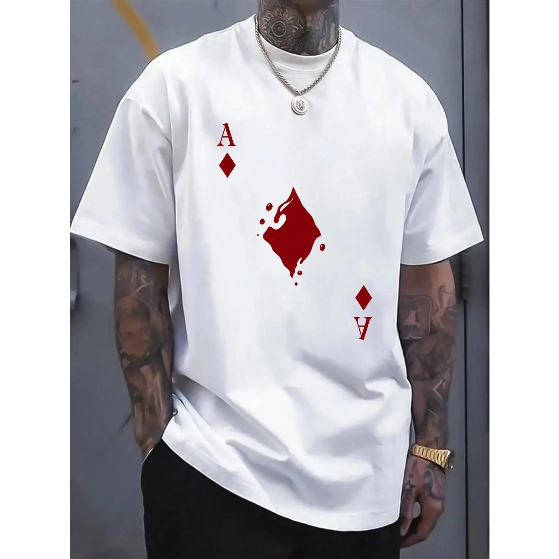 Sleek And Stylish Poker Tee: Embody A Suave And Trendy Look With The Ace Of Diamonds Design T-Shirt For Men And Women Sleek And Stylish Poker Tee: Embody A Suave And Trendy Look With The Ace Of Diamonds Design T-Shirt For Men And Women