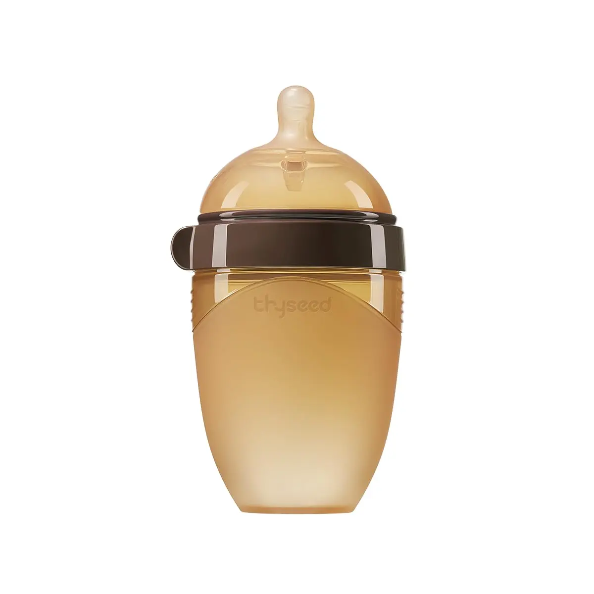 Squeezable Silicone Baby Bottle with a Natural Breast-Like Nipple, Slow Flow for Newborns 0-3 Months, 8oz, 1-Pack, Breast-Like Bottle, Unisex, Affordable Prices, No Handle, Feeding Baby Bottles & Accessories
