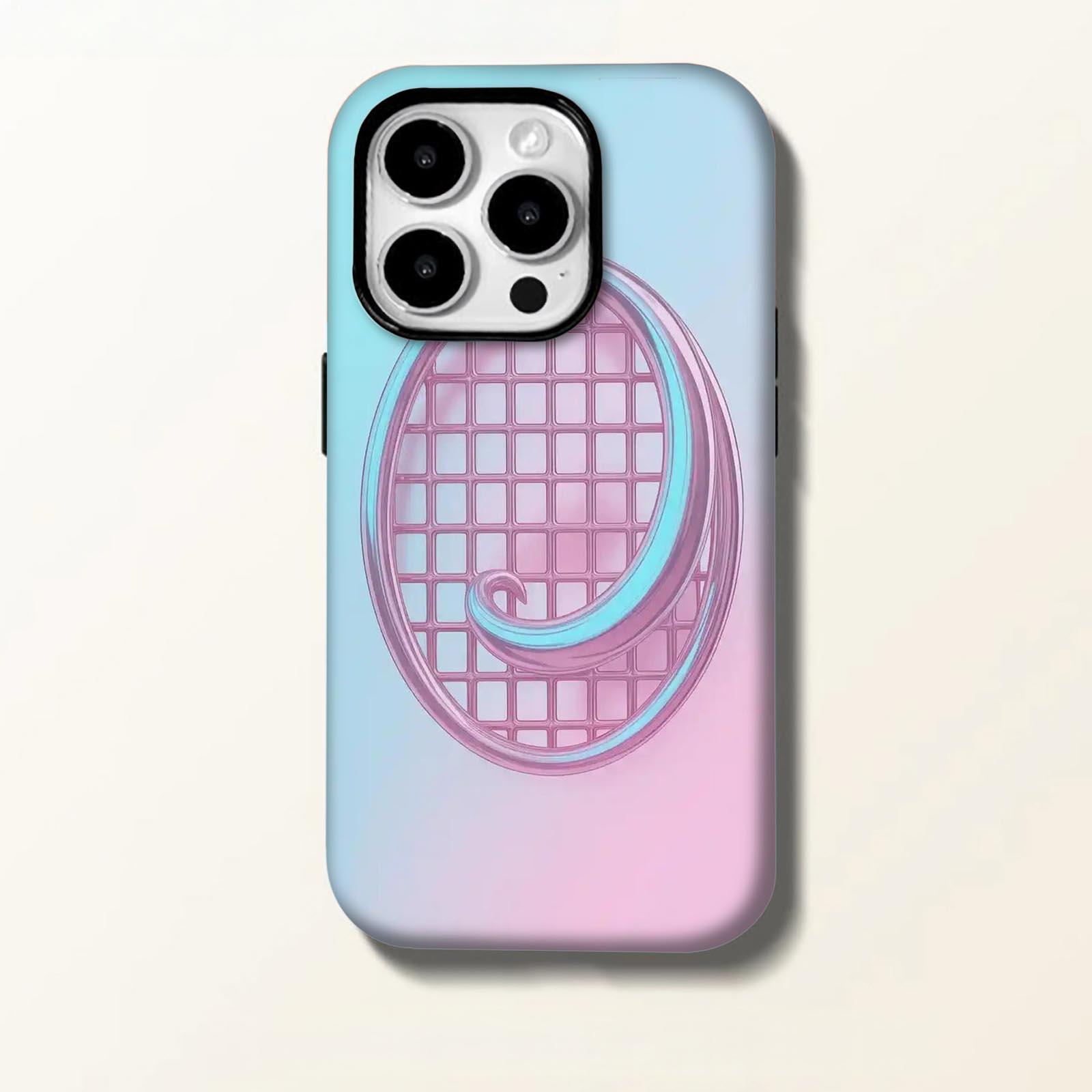 Grid, swirl, letter-J Soft And Hard Two-In-One Film Printed Full Pattern Case For IPhone 16 15 14 13 1211 Pro Max Plus Phone Case