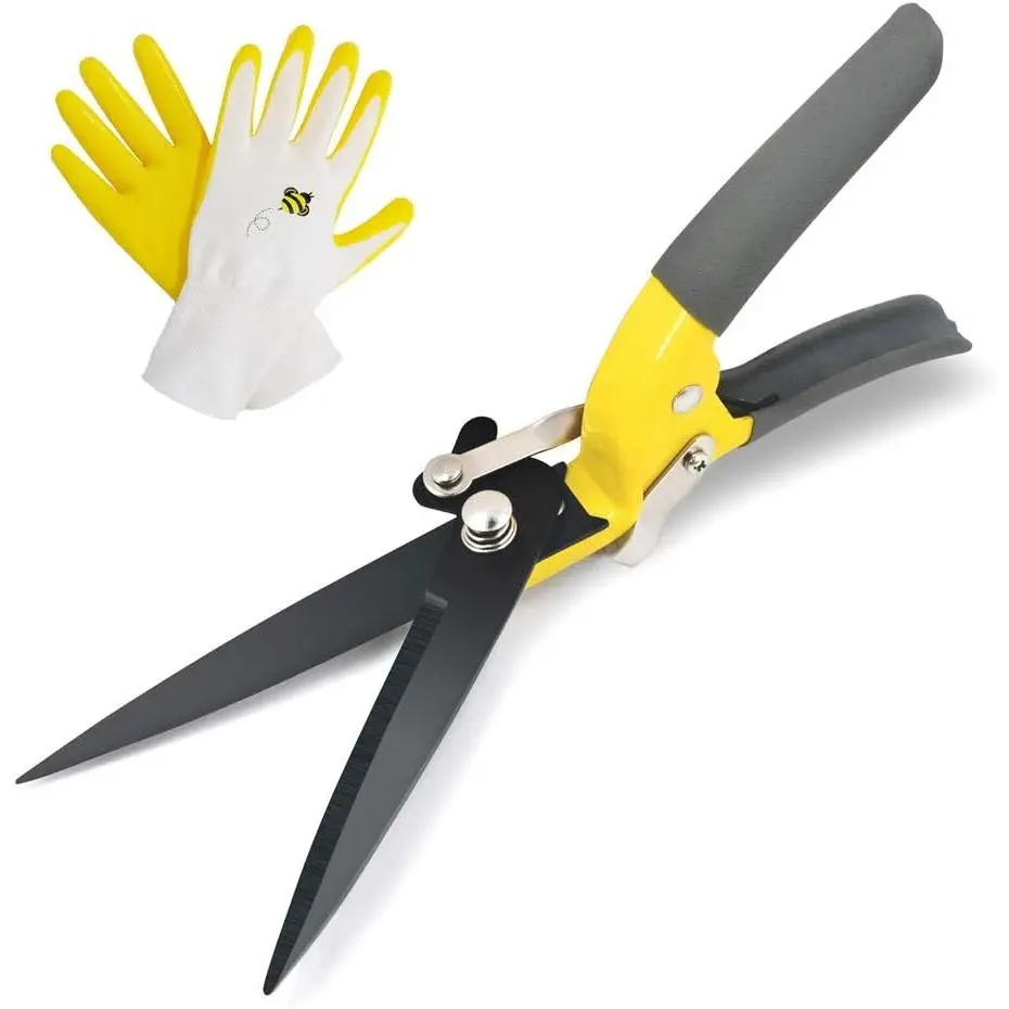Grass Shears, Grass Clippers Handheld, Manual Grass  Edging Shears for Lawn Garden