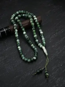 Vintage Green Acrylic Prayer Beads, Handmade Beads, Prayer Beads for Daily Prayer Decoration, Versatile Accessories for Both Men and Women