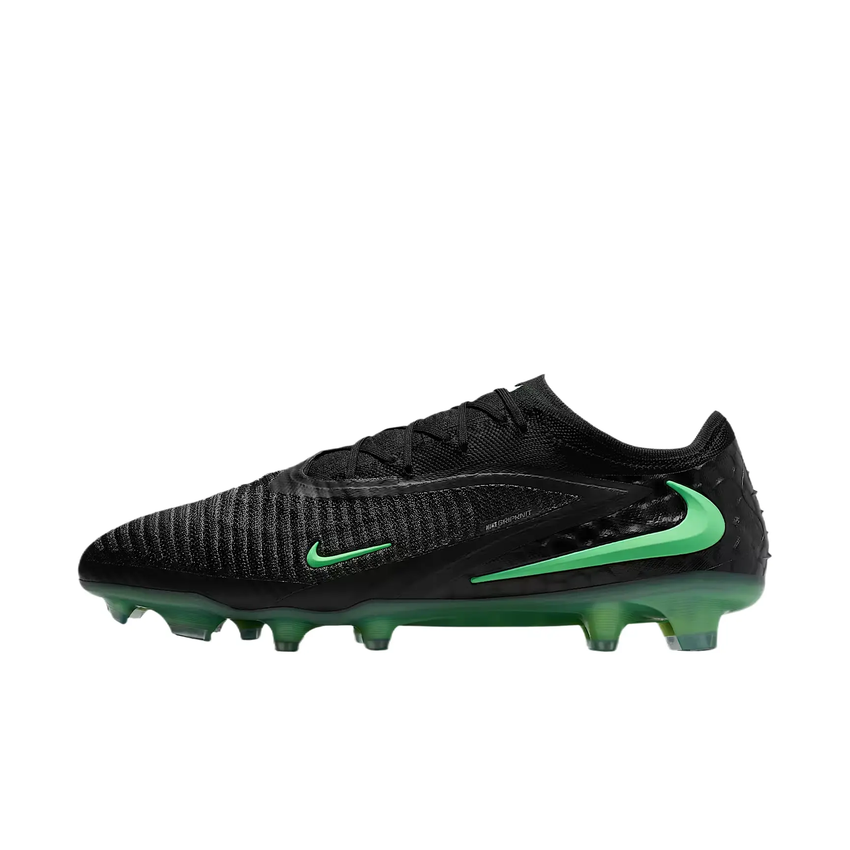 Nike Phantom 6 Elite Lace-Up Ground Control Low Top Round Toe Firm Ground Soccer Shoes HJ2146-001