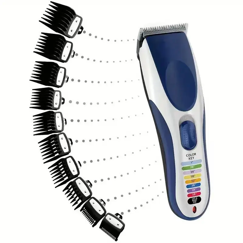 6-Piece Hair Clipper Guide Comb Set, 1.5mm-13mm Universal Trimming Gauge, Professional Barber Tools, Multi-Specification Hair Clippers Accessories