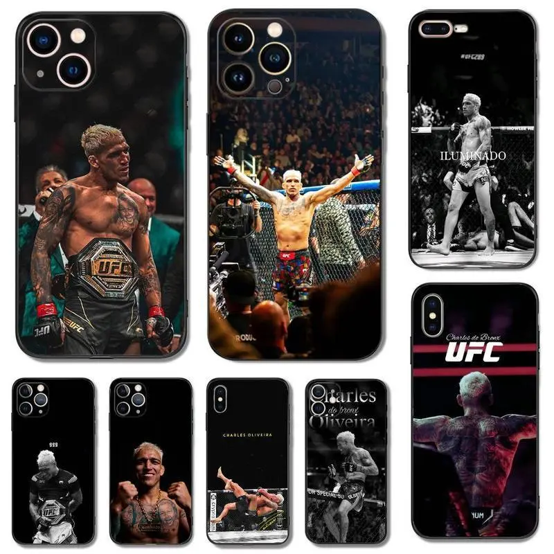 U-Ufc Charles Oliveira Phone Case For iPhone 17 16 15 14 13 12 11 Pro Max Plus Air & Samsung Galaxy S25 Ultra S24 S23 S22 S21 Plus - Top Fan's Phone Case Cover as Perfect Gift Get Ready for Halloween, Aesthetic, Accessories