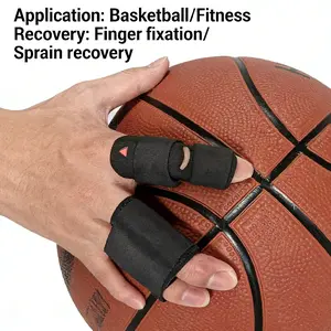 1PCS  Elastic Finger Sleeves Finger Splint Support Thumb Brace Protector Relieve Pain for Arthritis,Triggger Finger,Reusable Finger Tapes for Basketball, Tennis, Baseball, Volleyball, Badminton