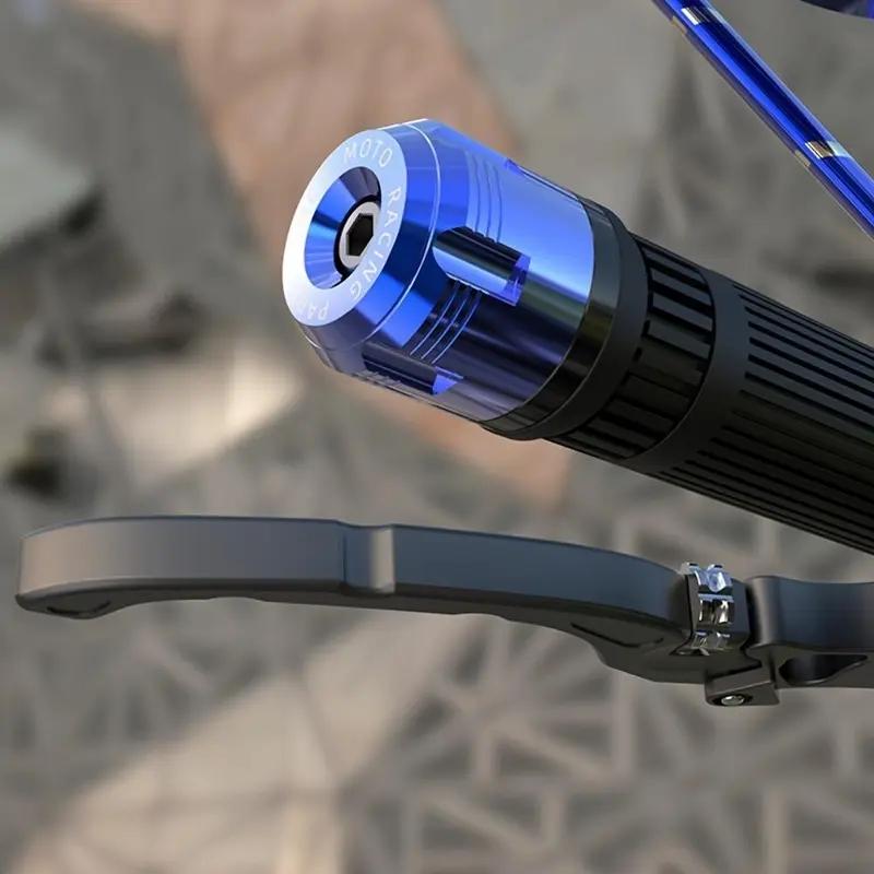 Motorcycle Handlebar End Plugs, Aluminum Alloy Material for Easy Installation, Durable Shock-Resistant Design, Universal Fit for Dirt Bikes and Motorcycles, Perfect Gift for Motorcycle Enthusiasts