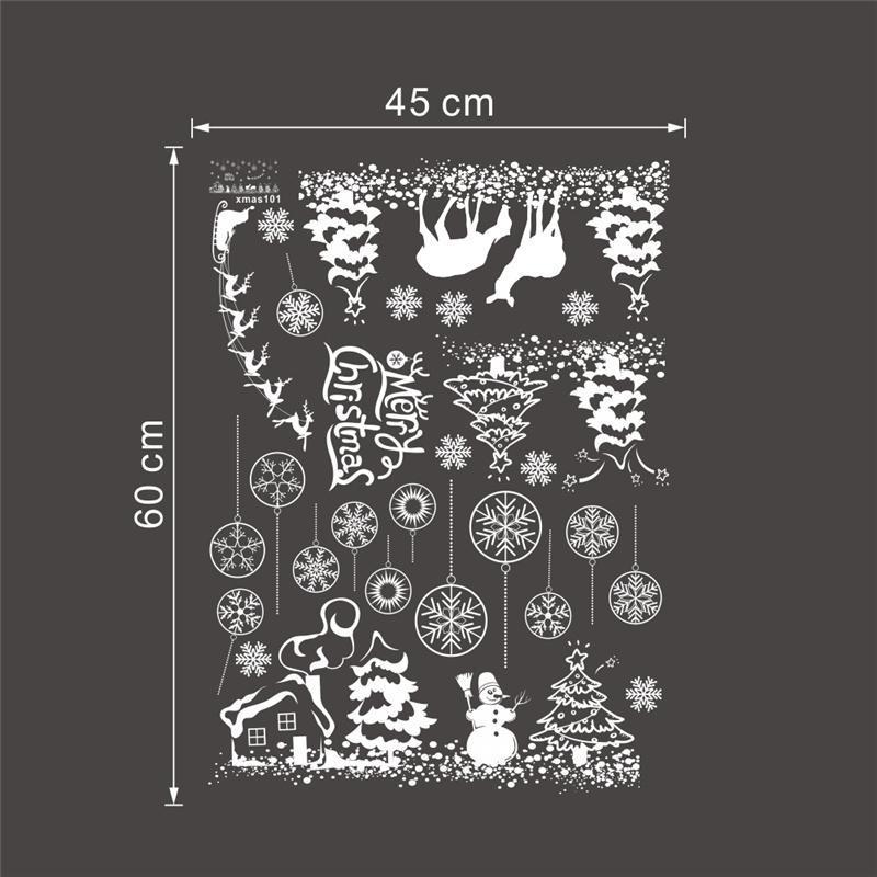 Celebrate Christmas Wall Stickers For Store Office Home Decoration White Xmas Festival Theme Wall Mural Art Diy Window Decals Celebrate Christmas Wall Stickers For Store Office Home Decoration White Xmas Festival Theme Wall Mural Art Diy Window Decals