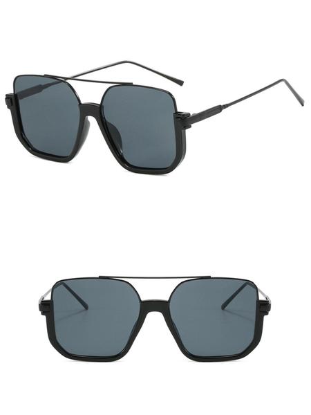 Unisex Simple Style Plain Color Sunglasses, Trendy Casual Sunglasses for Everyday Use, Fashion Accessories for Outdoor Activities, Trendy Styling Sunglasses