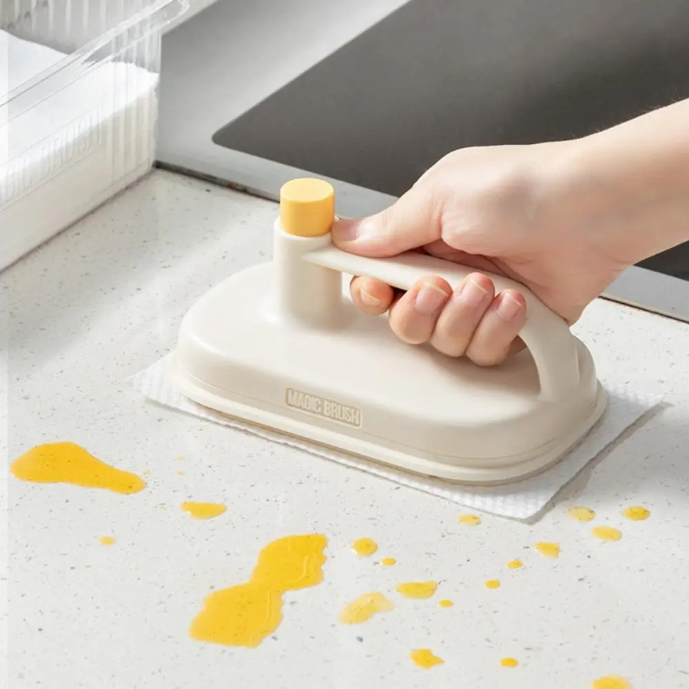 Replaceable Magic Eraser Cleaning Wand Disposable Kitchen Grease Remover Pads Household Lazy Cleaning Cloth Kit for Bathroom & Kitchen Cleaning