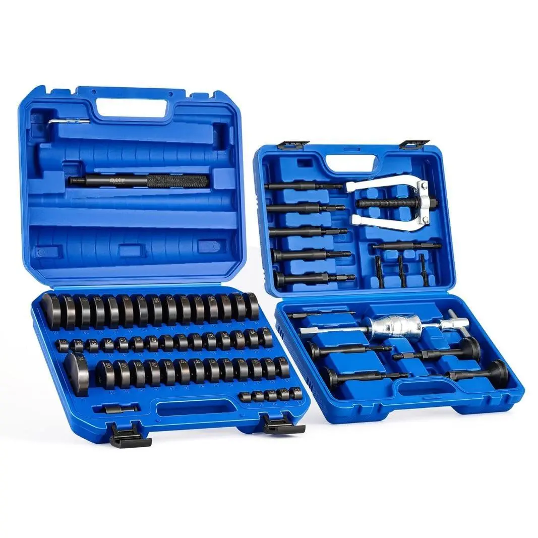GAOMON 2-in-1 Blind Hole Bearing Puller & Bushing Press Kit Set, 49 Discs for Bearings/Bushes Removal & Installation on Cars/Motorcycles