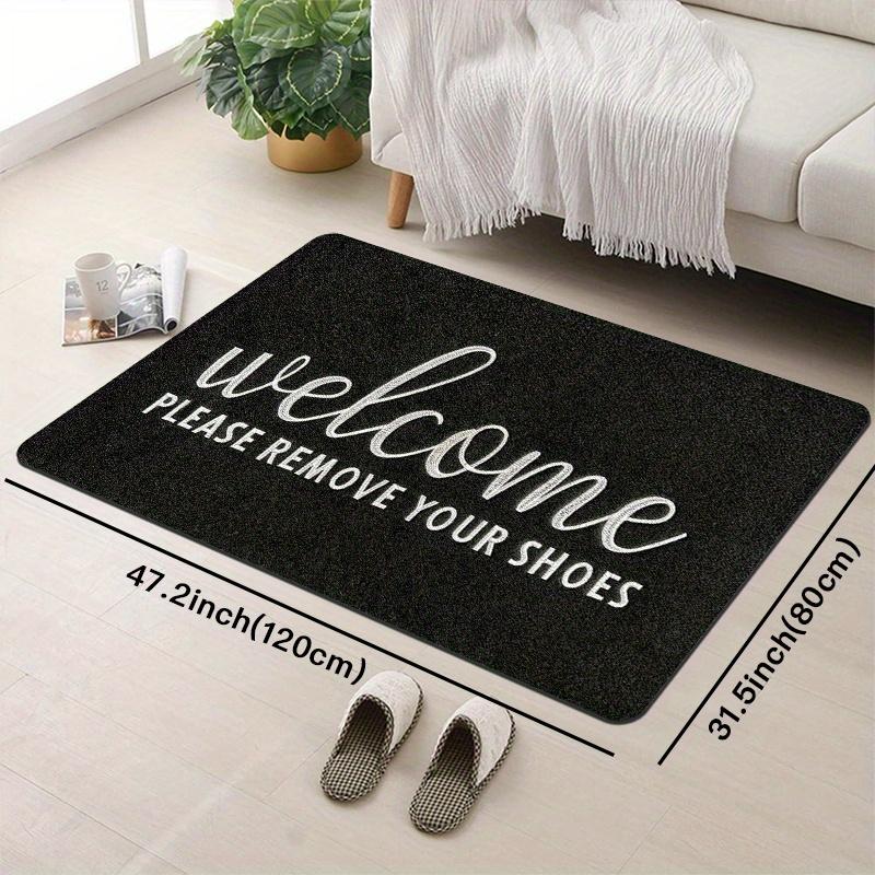 Welcome Please Remove Your Shoes Doormat Versatile Non-Slip Flannel Mat for Entryways Game Rooms Laundry Living Areas Machine Washable Lightweight Durable Ideal for Holidays Home Decor Entryway Mat Decorative Doormat Soft Texture Mat Welcome Please Remove Your Shoes Doormat Versatile Non-Slip Flannel Mat for Entryways Game Rooms Laundry Living Areas Machine Washable Lightweight Durable Ideal for Holidays Home Decor Entryway Mat Decorative Doormat Soft Texture Mat