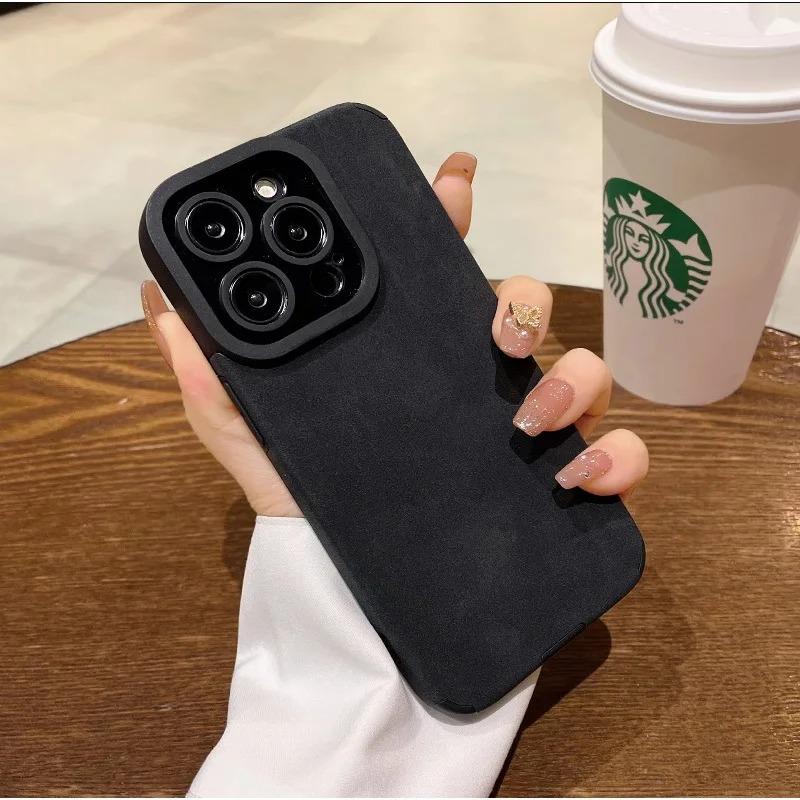 DarlingCase Matte Leather iPhone 17 Pro Max Case, Fits iPhone 15 Pro Max, iPhone 14 Pro, iPhone 13, Luxury Soft Back Cover with Lens Protection – Sleek Look, Premium Feel, Daily Ready