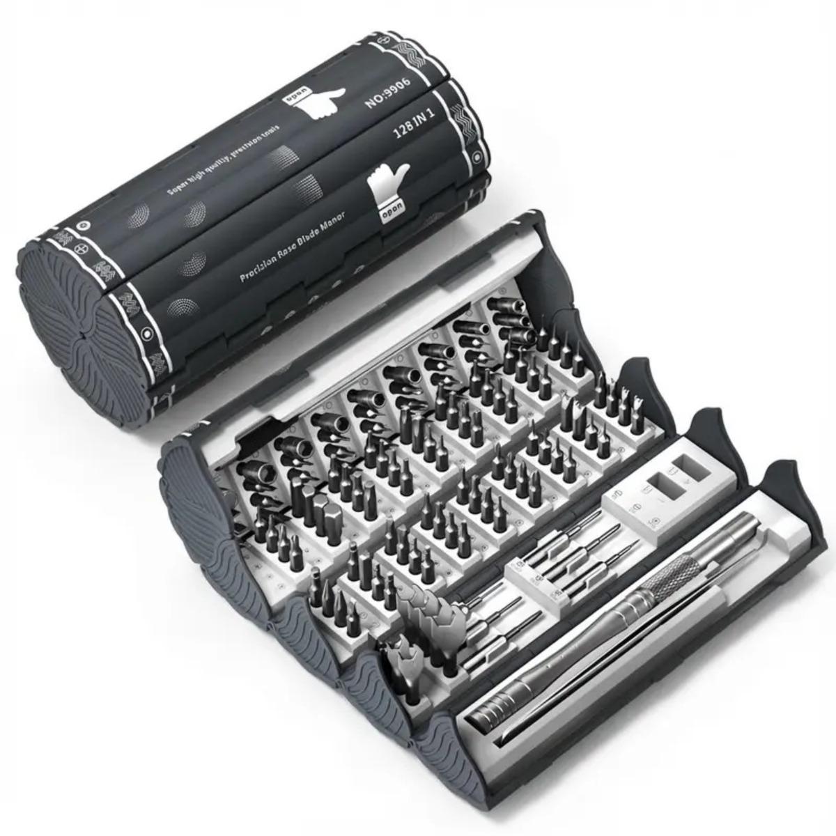 128-In-1 Magnetic Precision Screwdriver Set, Bamboo Stick Design Multi-Functional Home & Office Repair Tool, Perfect Valentine's Day Gift for Boyfriend Husband #GLOBAL PICKS Kit car Removal Portable