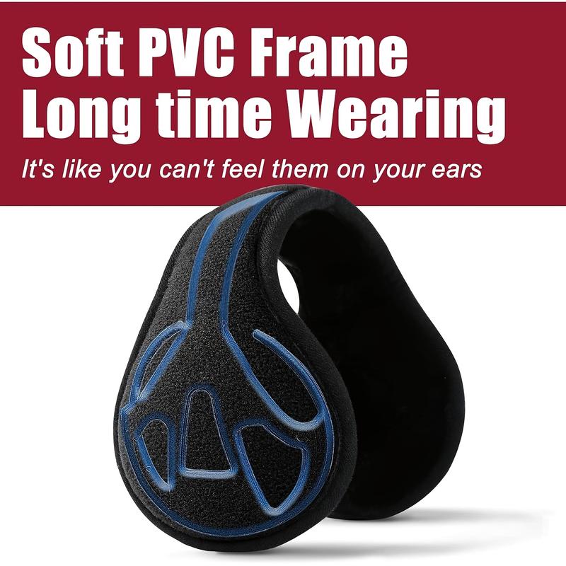 Set of 4 Fleece Earmuffs for Men and Women Adjustable Winter Earmuffs with Soft Fleece Lining Comfortable Fit Over-the-Ear Design Perfect for Cold Weather Travel Outdoor Activities and Everyday Use Hand Washable and Durable