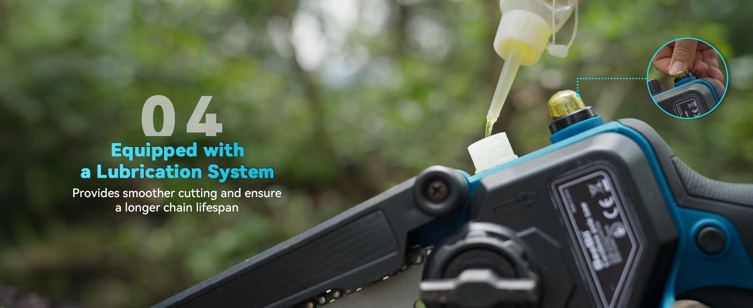 Seesii 4-in-1 Pole Saw & Pruning Shears Combo Kit, 6 Inch Mini Chainsaw for Tree Trimming, Battery Powered Chain Saw with Extension Pole, Tree Trimmer Limb Branch Cutter Pruner CP600 #TikTokShopBlackFriday