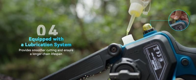 Seesii 4-in-1 Pole Saw & Pruning Shears Combo Kit, 6 Inch Mini Chainsaw for Tree Trimming, Battery Powered Chain Saw with Extension Pole, Tree Trimmer Limb Branch Cutter Pruner CP600 #TikTokShopBlackFriday