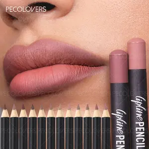 Matte Lipstick Pencil Waterproof Lasting Lip Liner Pen Non-stick Cup Lip Contour Pencil Beauty Makeup Lipliner