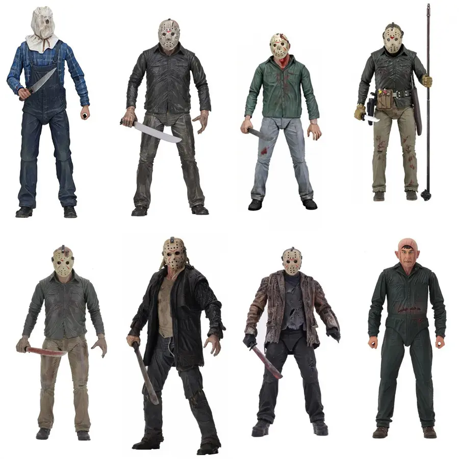 NECA Friday the 13th 30th Anniversary Deluxe Edition Jason Voorhees Articulated Action Figure, Classic Novelty Toy for Collectors