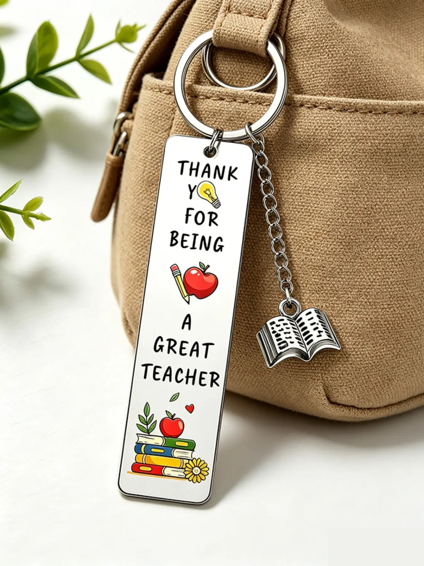 Graduation Season Teacher Appreciation Bookmark Gift, Engraved 'thank You Great Teacher,' Perfect for Book Lovers, All Seasons