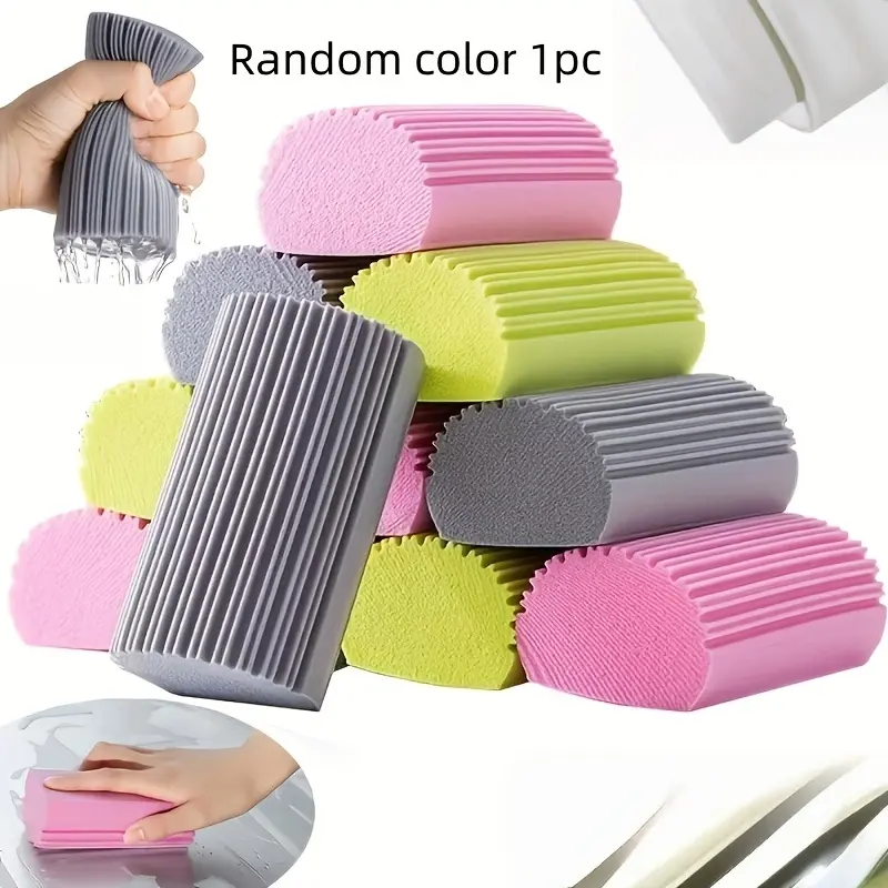 Magic Dust Cleaning Sponge, PVA Sponge, Wet Wiping And Cleaning for Blinds, Glass Baseboards, Vents, Railings And Windows, Suitable for 25 People Random Color